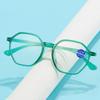 Polygonal Square Frame Anti-Blue Light Reading Glasses Urltra-Light Eye Protection Men Women Elegant Comfortable Eyeglasses