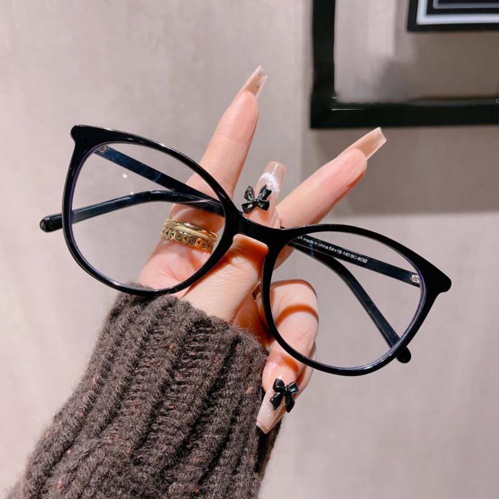 Resin Unisex Plain Eyewear Transparent Gradient Frame Glasses Anti Blu-ray Glasses  Decorative