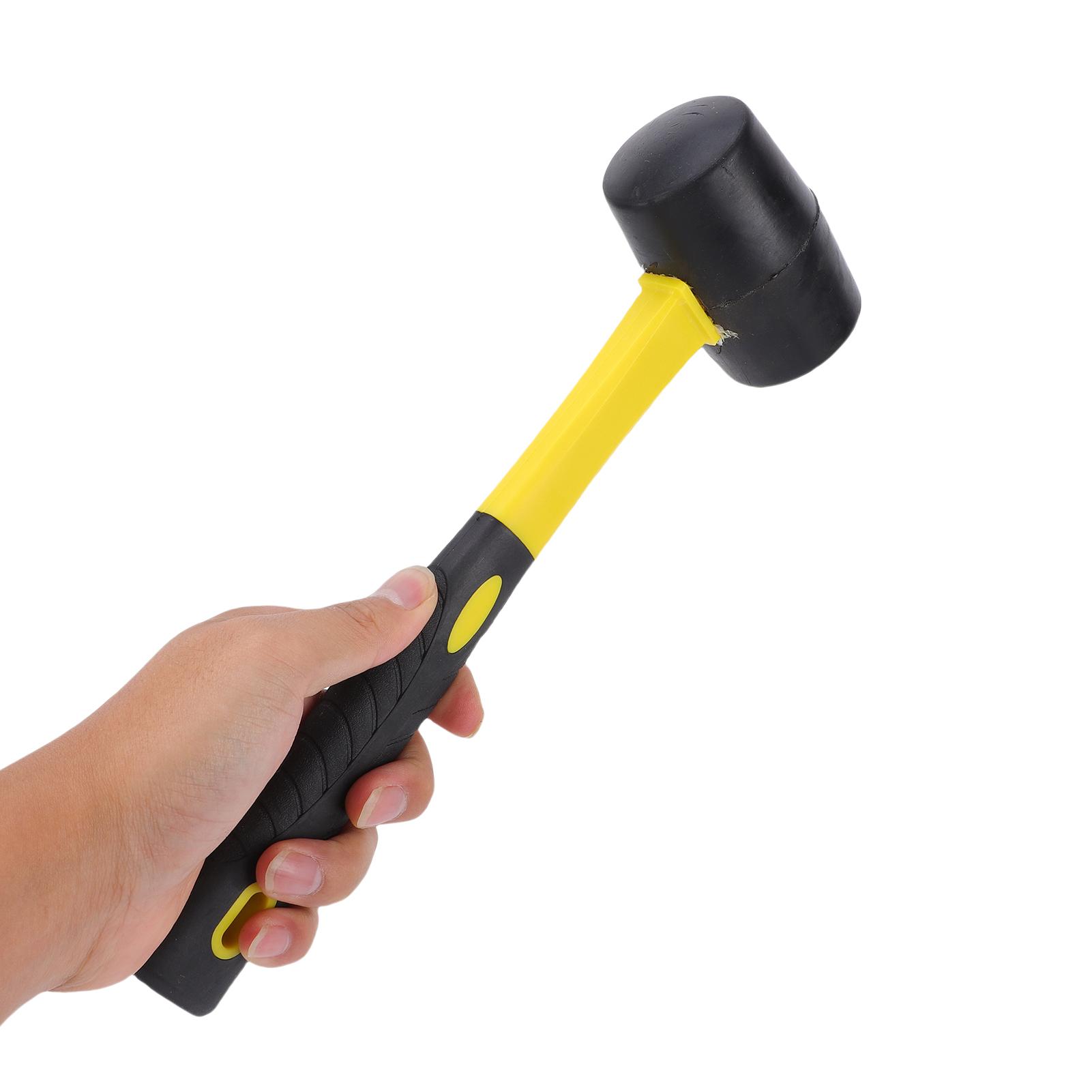 

Rubber Durable Rubber Hammer for Camping Flooring Tent Stakes Woodworking Soft Blow Tasks Without Damage Ergonomic