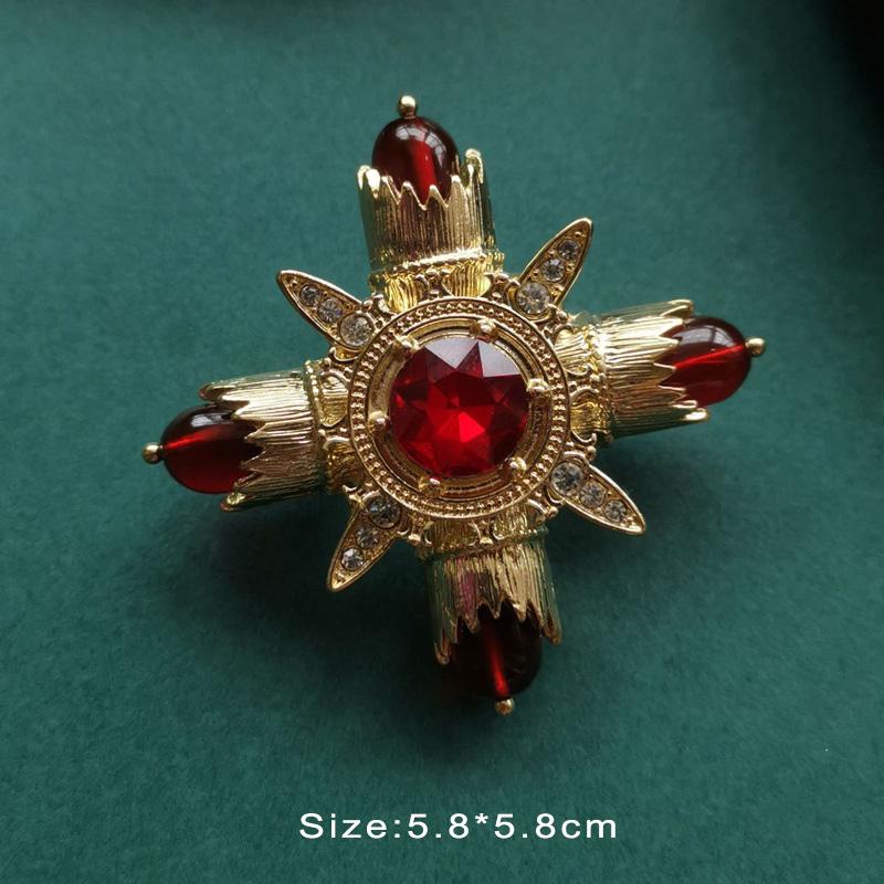 

Винтажная эмалевая брошь Palace в стиле барокко с драгоценными камнями, значок-пин, жемчужная цветная глазурь, аксессуары для корсажа, броши для женщин