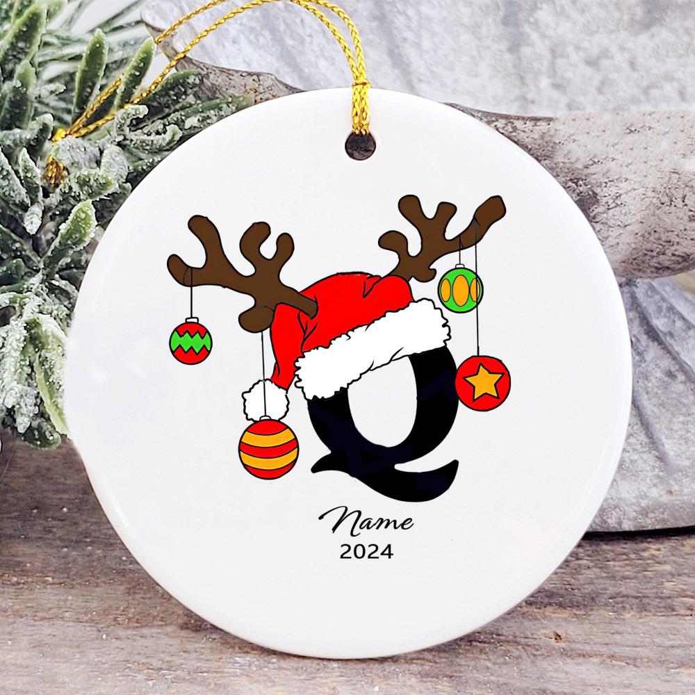 

Personalized Christmas Ceramic Ornament Custom Name Family Party Decoration 2025 Family Keepsake Ornament Tree Decor Leave name in chat