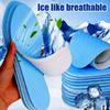 5Pairs Summer Cool Feeling Sports Insoles Shoe Insert for Men Women Sweat-absorbing Breathable Outdoor Barefoot Shoe Liners