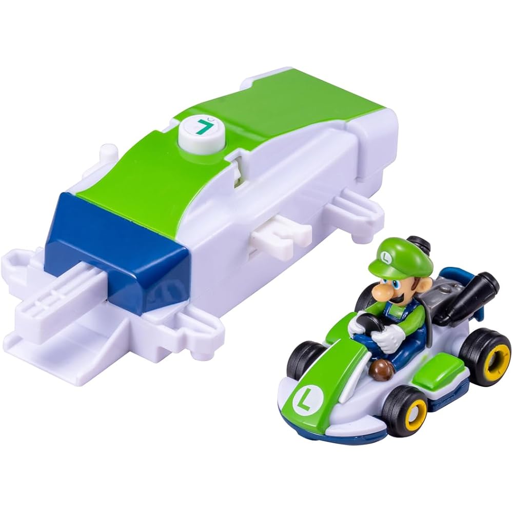 

Takara Tomy Drift Tomica Mario Kart Drift Starter Set Luigi & Standard Cart Toy Miniature Car for Ages 3 and Up