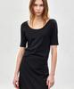 NOTIA Slim Fit U Neck T-Shirts - Black