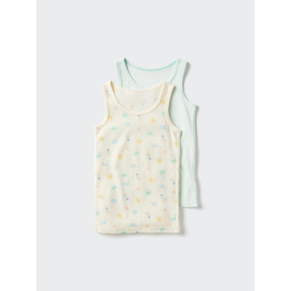 Uniqlo Japanisches Baumwoll-Netz-Tanktop 2er-Pack