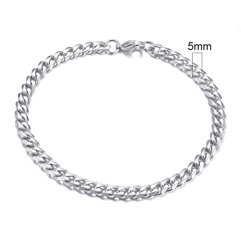 Vnox Wolesale 3-11mm Chunky Miami Curb Chain Bracelet for Men, Stainless Steel Cuban Link Chain Wristband Classic Punk Heavy