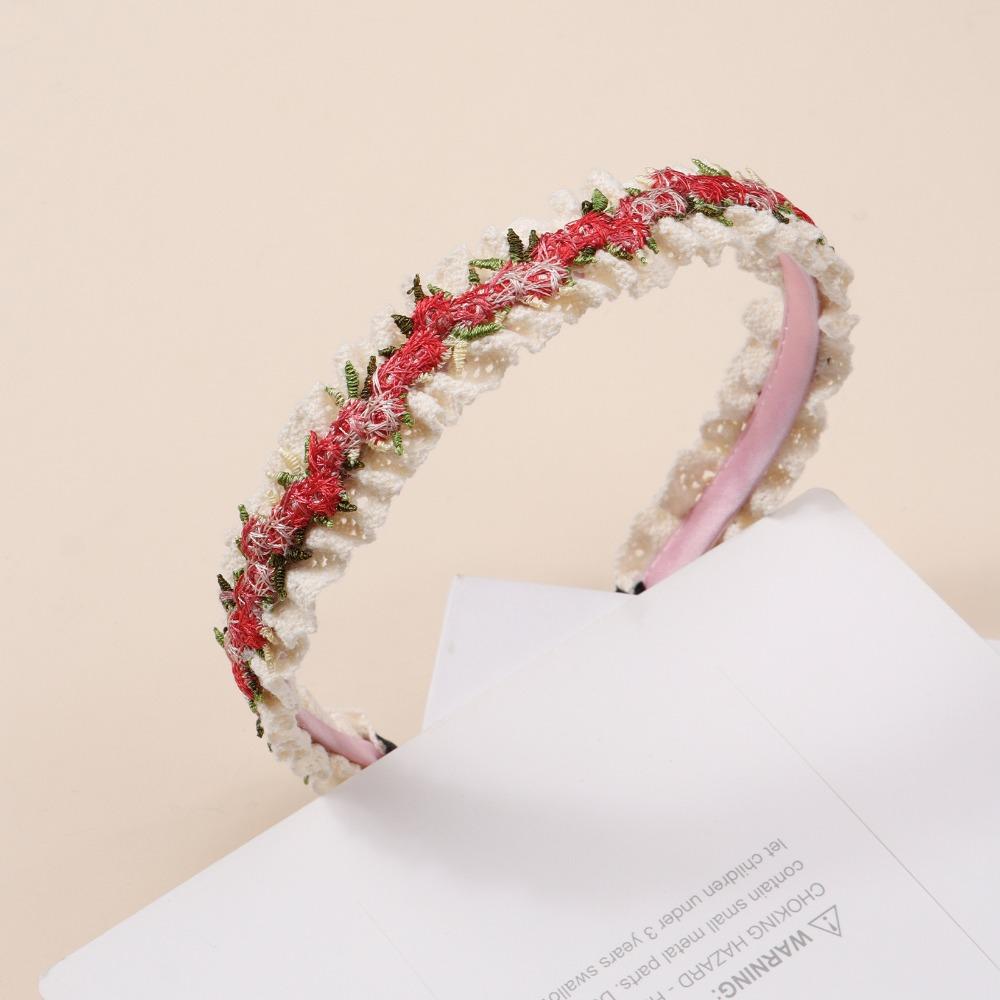 Korean Style Girl Hair Hoops Bezel Design Lace Headband  Ladies Boutique Hair Accessories