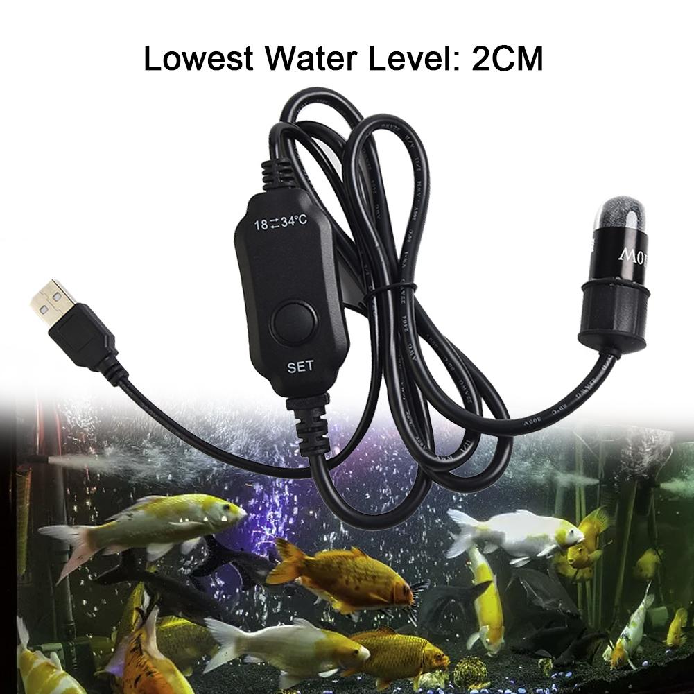 USB Heater Horned Frogs Mini Submersible Thermostat
