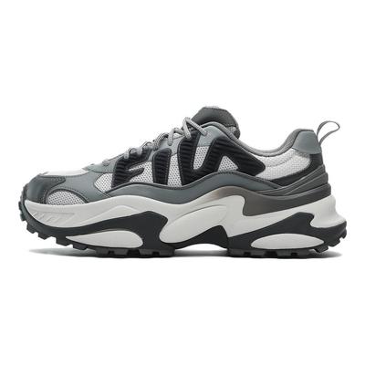 Cella Fabric Synthetic Leather Thick Sole Casual Low Top Dad Shoes Unisex Sneaker Antarctic-Gray F12M331109FCD