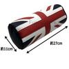 Skybell Neck Pad Car 2 Pieces Mini Cooper BMW MINI Compatible Accessories Neck Pillow Cylinder Faux Leather Convenient Item SKYBELL (Union Jack)