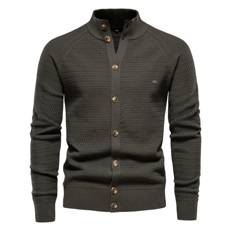 Men’s Business Casual Zip-Up Knit Sweater