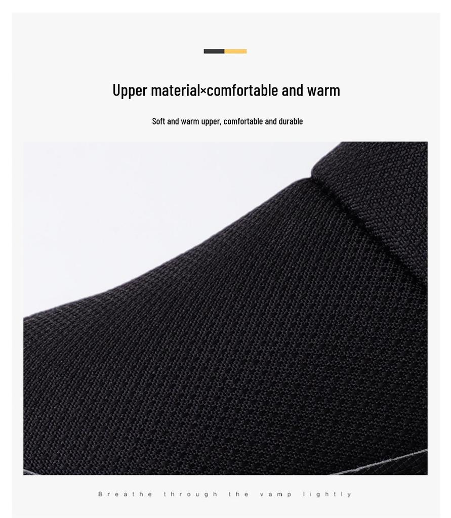 Herren Baumwoll-Schneestiefel in Übergröße mit dicker Sohle und Samtfutter