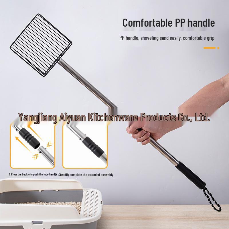 Stainless Steel Cat Litter and Chicken Coop Cleaning Scoop Shovel