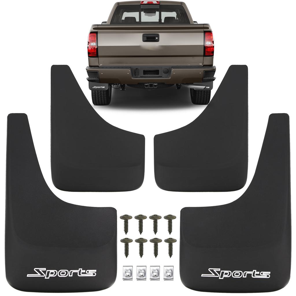 NEW Universal Sport Mud Flaps Splash Guards Mudflaps for Toyota Ford Dodge Ram Chevrolet Honda Nissan Jeep Pickup SUV Van