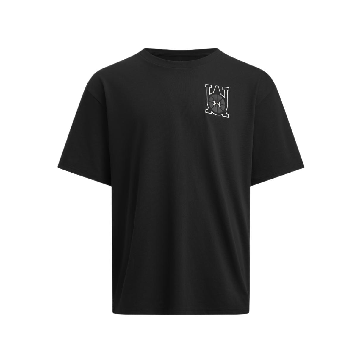 

Under Armour Hoops Courtside Minimalist Fashion Versatile Trendy Short Sleeve T-Shirt Men Tops 6003686-001 L