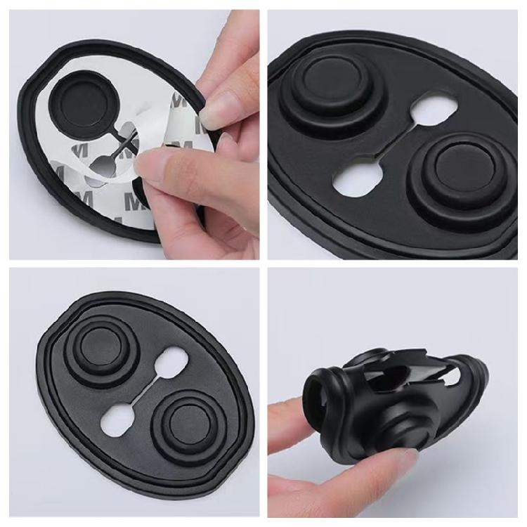Pack of 4  Car Door Lock Silicone Pads Cushion Shock Minimize Sound Block Moisture Easy Installation for Automobiles