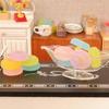 Colorful Candy Gummies 1/12 Scale Dollhouse Miniature Jelly Drops Candy With Storage Plate For Bjd Doll House Play Kitchen Toy