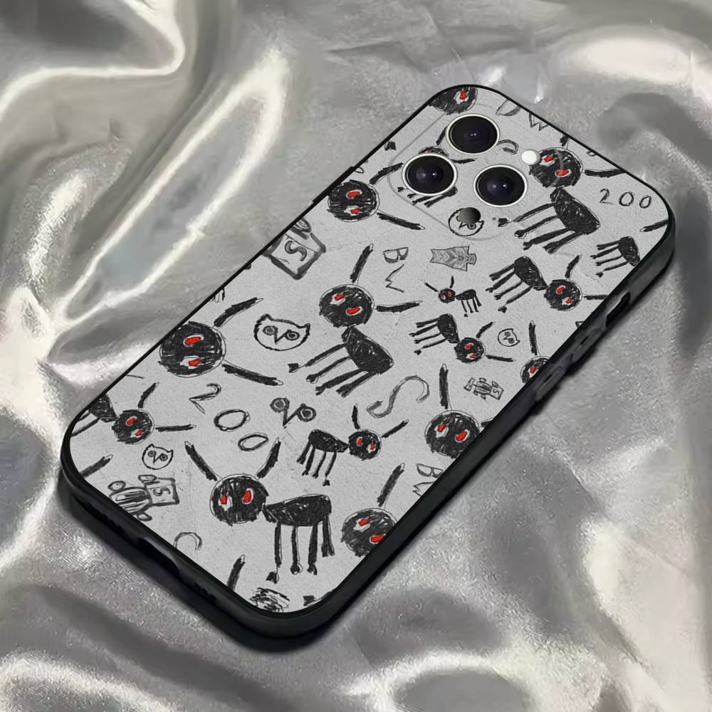 Drake O-OvO OWL Phone Case For iPhone 16,15,14,13,12,11,Pro,Max,Plus,X,XS,SE4,E,Mini,Soft Black Case
