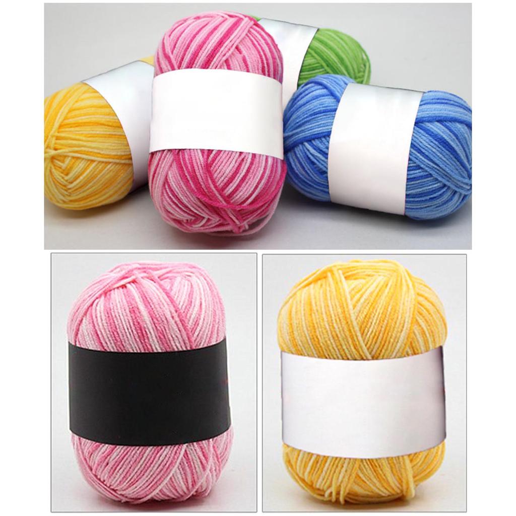 Crochet Yarn Soft Acrylic Yarn Cotton Yarn Knitting Yarn Weaving Yarn for Knitting Scarf Sweater Crochet Craft 50g