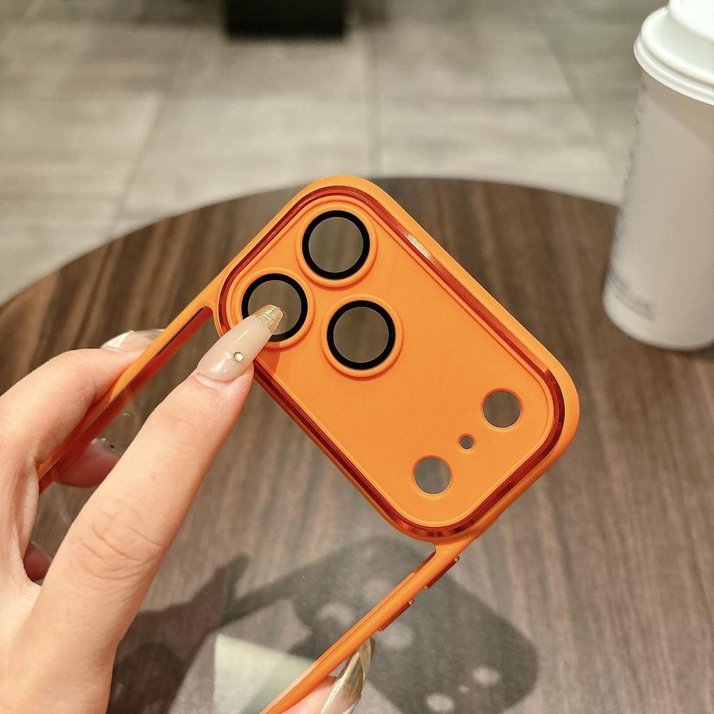 iPhone 17 Pro Max Frosted Transparent Case with Full Coverage and Drop-Proof Apple 16 Lens Film for Men and Women