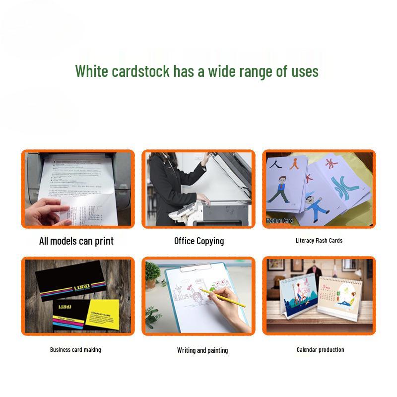 Double-Sided White Cardstock: A5/B5/B4, 300g, Extra Thick & Hard for Watercolor & Oil Painting.