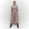 Rap Waistband Detail Long Dress Aq3Wo862