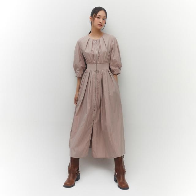 Rap Waistband Detail Long Dress Aq3Wo862