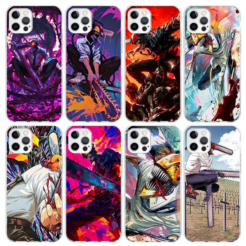 C-Chainsaw Mans Denji Phone Case For iPhone 17 Air 11 13 Mini 14 15 Plus 16 12 Pro Max 16E SE 7 8 Pattern Soft TPU Back Cover 1