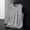 Sommer Herren Sport Weste Ärmellos O Hals Camouflage Print Dünn Schnelltrocknend Elastisch Gute Atmungsaktivität Pullover Basketball Gym Workout Tank Top