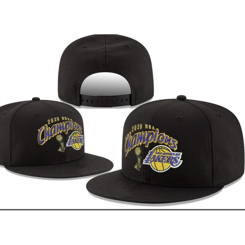 Los Angeles Lakers Basketball Cap Wide Brim Sun Hat Embroidered Cotton Blend Adjustable Women Men