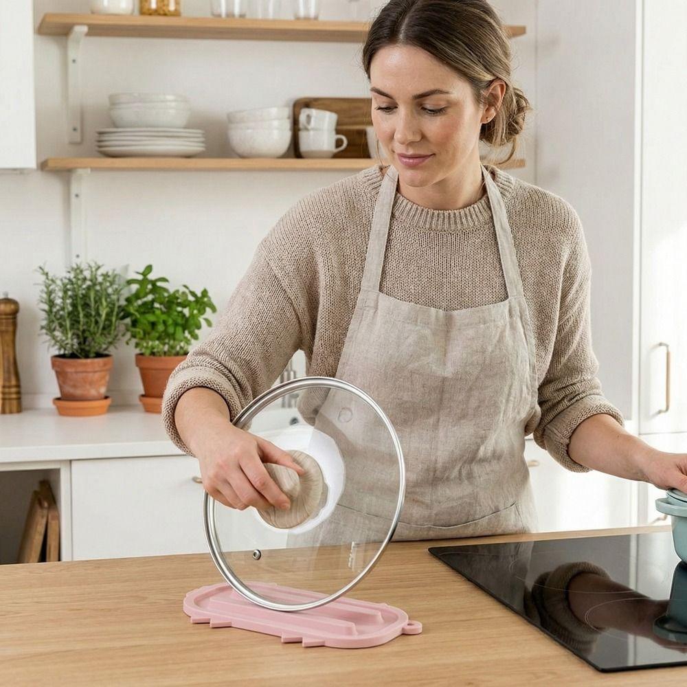 Flexible Pot Lid Storage Mat Non-Slip Insulation Cushion Soap Drain Pad  Outdoor Tableware