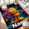 Custom Name Personalized Garfield Print Carpet, Versatile Home Decor Rug, for Playroom, Apartment, Balcony, Entryway, Hallway Gift