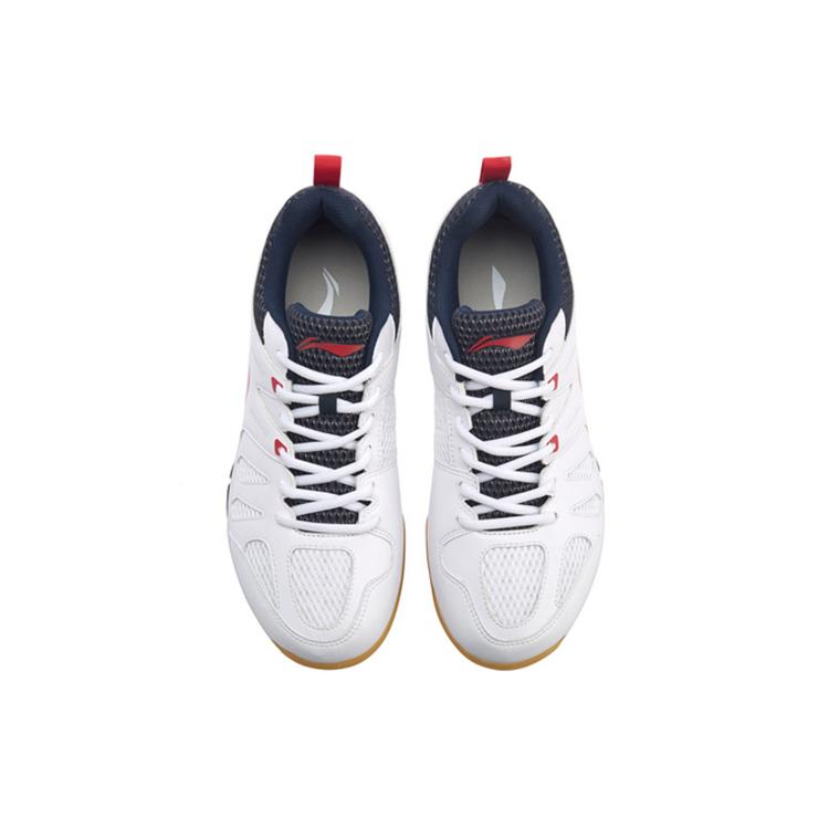 Li Ning Swirl V2 Gummi Mehrfarbig Dämpfung Rutschfest Unterstützung Leicht Niedrig geschnitten Badminton Schuhe Unisex Weiß AYTP029-3