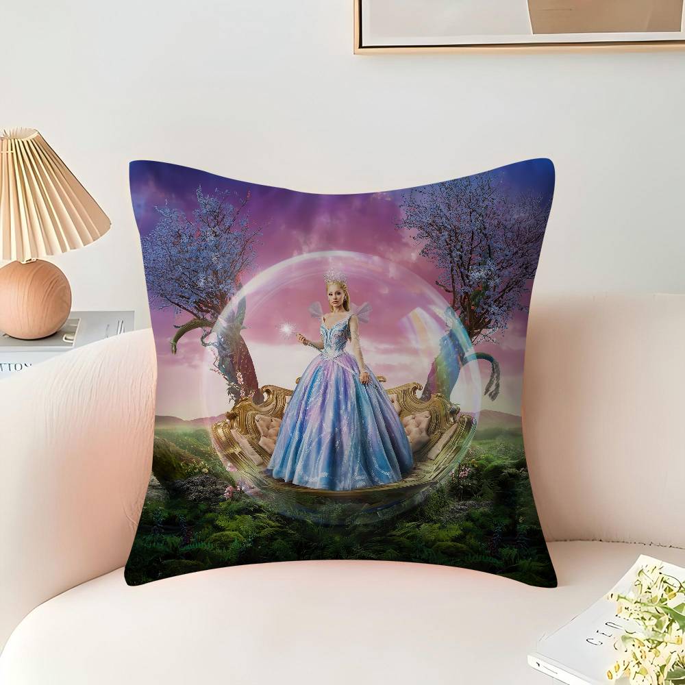 

moive W-WickedS Pillowcase toon Gift Cushion Cover Bedroom Home Sofa Chair Seat Decor pillow case 16x16Inch