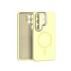 For Magsafe Liquid Silicone Case For Samsung Galaxy S26 S25 S24 S23 Ultra Edge Funda S25 Ultra Metal Lens Protect Magnetic Cover