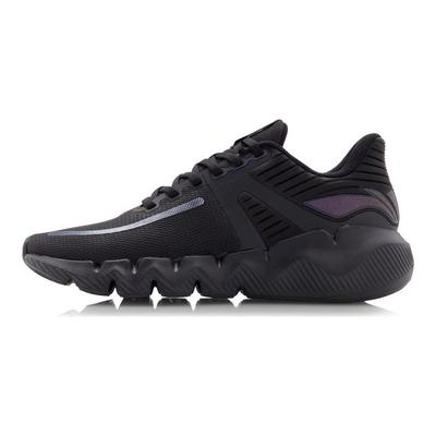 Li Ning LN Fle Cushioning Moisture Wicking Lightweight Low Top Casual Shoes Women's Black ARKQ014-1