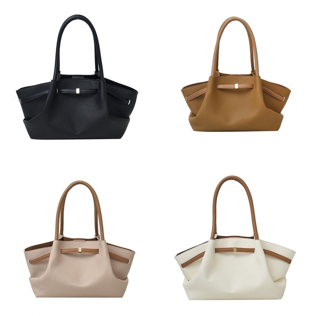 Large Pu Women Casual Handbag Magnetic Polyester Lining Everyday Bags Travel