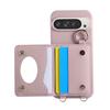 Crossbody Cards Solt Leather Wallet Mirror Ring Holder Case Google Pixel 9 Pro XL 8 8Pro 8A 7 6 7A 6A Long Lanyard Cute Cover