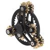 Fingertip Gear Toy 4 Gears Decompression Metal Finger Hand Brass Gear Toy for Stress Relieving