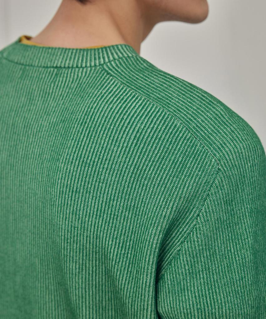 THEKNITCOMPANY Abyss Linen Crewneck - Willow Green