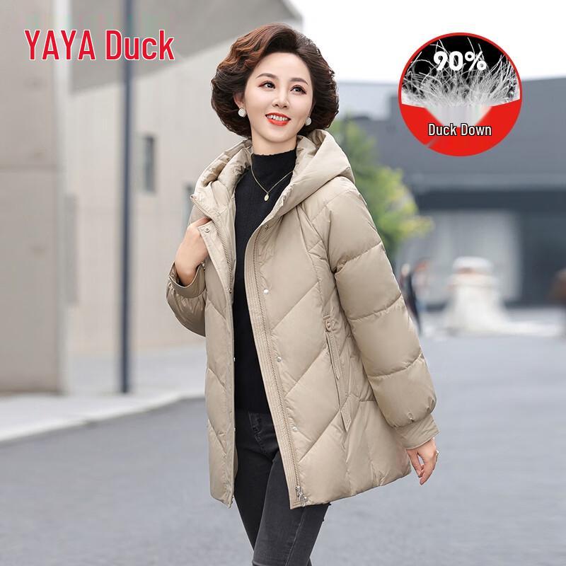 

Женский утолщенный пуховик YAYA средней длины с капюшоном 2XL (175/96A)