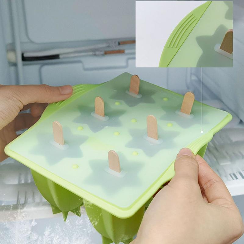 Silicone Ice Cream Mold Reusable Popsicles Making Mould Kitchen Handmade Gadgets