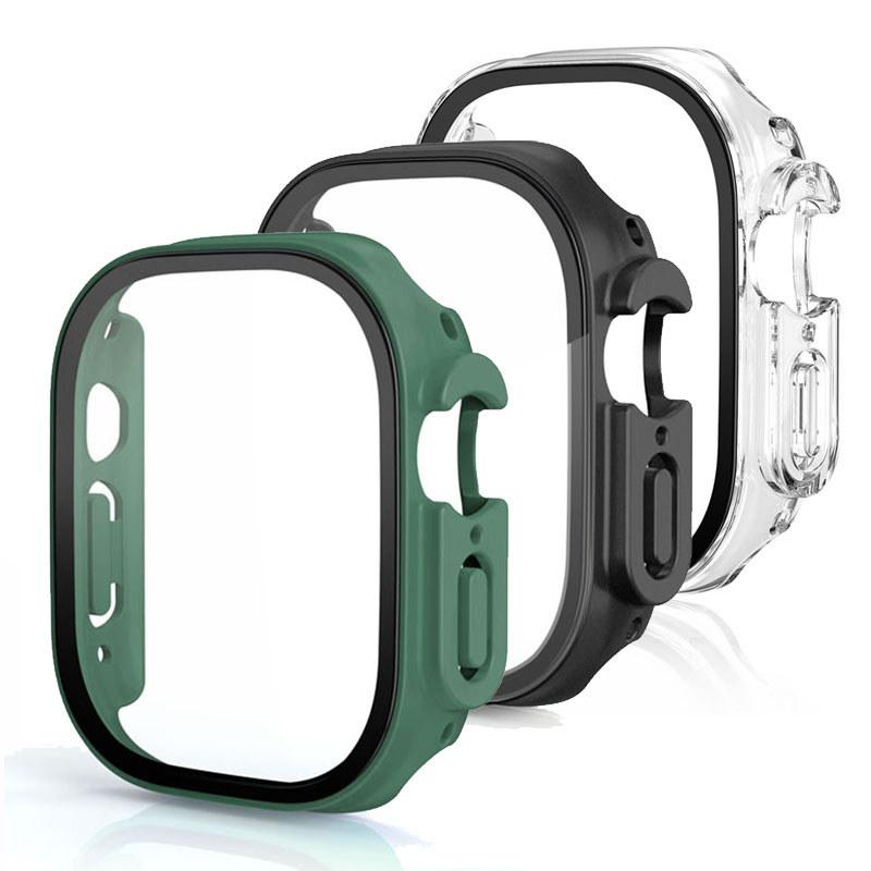 3Pack Tempered Glass+Case PC Bumper Screen Protector Cover for Apple Watch Ultra 3 49mm for iwatch series Ultra 3 2 1 49mm