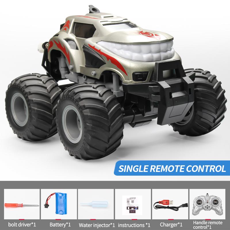 

Remote Control Vehicles RC Car High-Speed LED Spray Off-Road Racer Monster Truck Toys For Boys Red Single Control