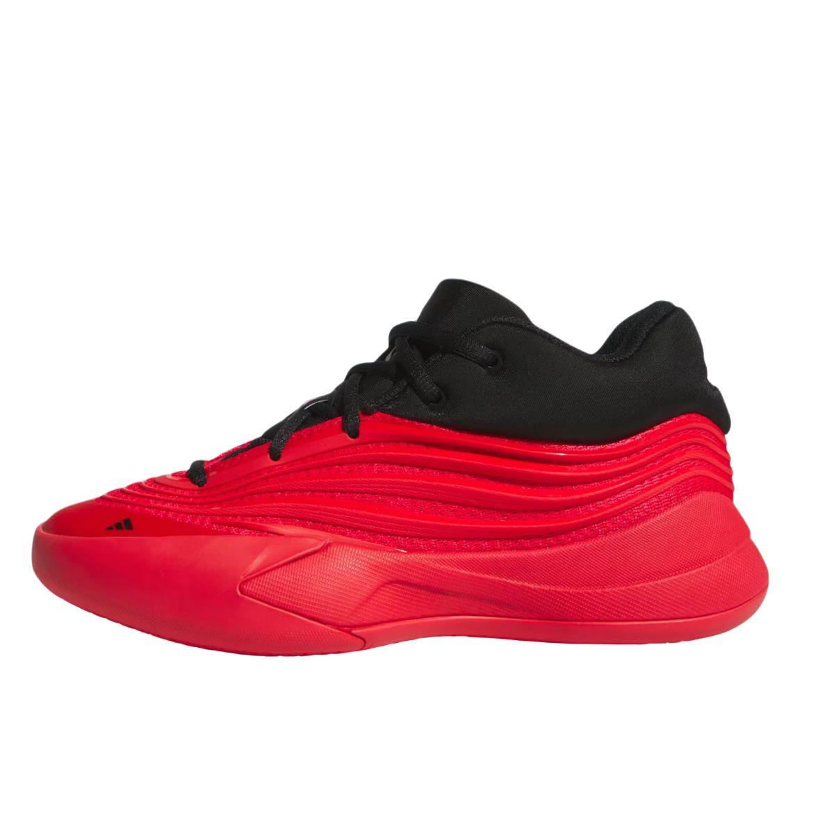 

New Adidas Dame 10 Slip Resistant Abrasion Resistant Low top Children s Basketball Shoes Red Teenagers JP8639 38.5