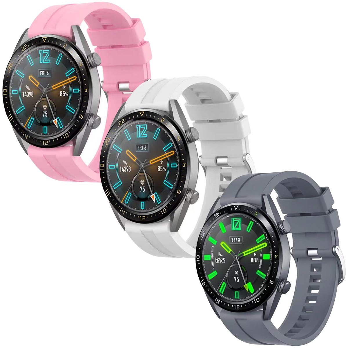 

3 шт. 20 мм 22 мм унисекс силиконовый ремешок для часов мягкий дышащий водонепроницаемый браслет совместимый с Huawei Samsung Galaxy Amazfit Smart Watch аксессуары 20mm