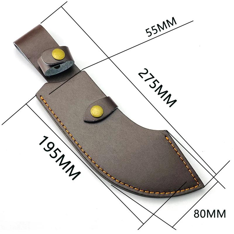 Machete Knife Sheath Split PU Leather Fixed Blade Straight Knife Scabbard Leather Case Sheath Holder Top Quality Outdoor Tool