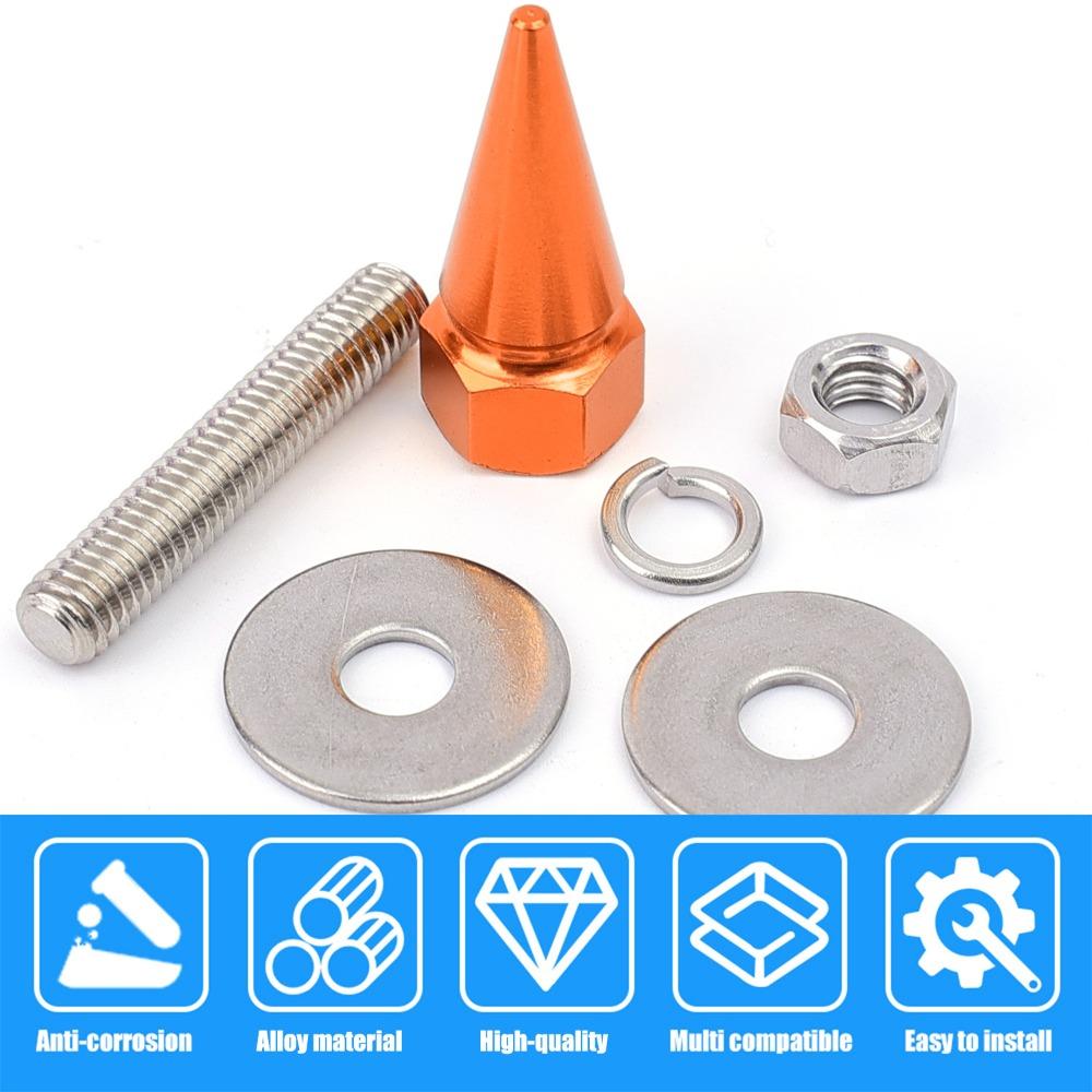 Universal M6 Car License Plate Mounting Screws Bumper Fender Engine Bay Fastener Bolt Stainless Steel Aluminum Alloy Hardware