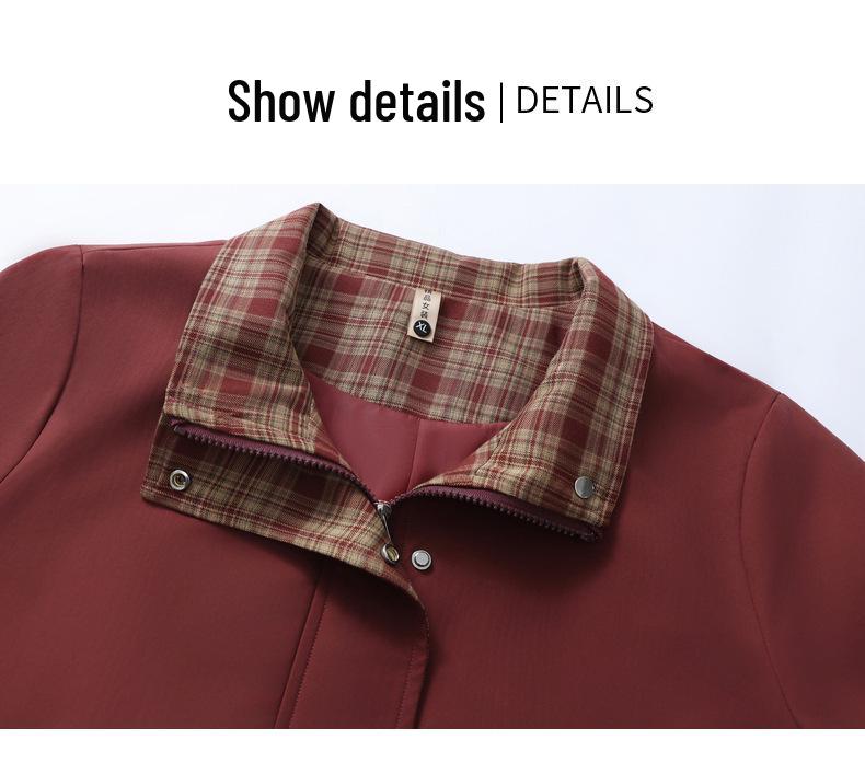 Mother's 2026 Spring/Autumn Lapel Jacket for Middle-Aged & Elderly Women - Loose, Stylish Top