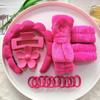 16-Piece Multi-Color Soft Headband and Hair Clip Set with Bowknot Washband and Elastic Hair Ties